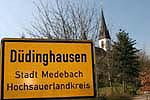 Ortseingangsschild von Ddinghausen