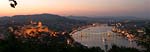 Ausblick vom Gallrtberg auf die Donau in Budapest