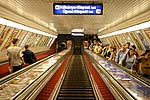 U-Bahn-Rolltreppen in Budapest