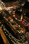 Blick von der Reinoldi-Kirche auf den Weihnachtsmarkt in Dortmund