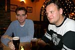 Matthias und Sven im Pub in Warwick