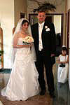 Das Hochzeitspaar vor der Trauung im Hotel