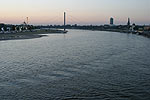 Blick auf den Rhein in Düsseldorf