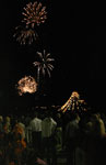 Feuerwerk während des Lichterfestes im Dortmunder Westfalenpark