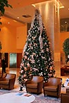 Weihnachtsbaum in der Eingangshalle des Windsor Barra Hotels