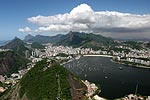 Blick vom Zuckerhut auf die Guanabara-Bucht