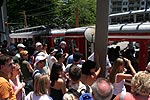 Einstieg in die Bergbahn