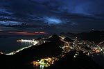 nchtlicher Blick auf die Copacabana