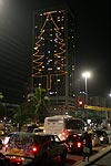 Meridien-Hotel in Copacabana mit Weihnachtsbeleuchtung