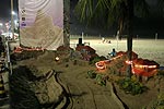 Sandburg am Copacabana-Strand