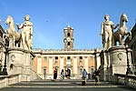 Die Treppe Cordonata fhrt zur Piazza del Campidoglio