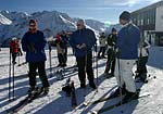 Anke, Dirk und Holger an der Giggijoch-Bergstation