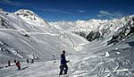 Matthias bei der Abfahrt vom Gletscher