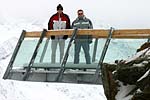 Matthias und Dirk am Gaislachkogel-Gletscher auf 3.058 m Hhe
