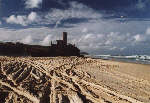 Schiffswrack am Strand der Sunshine Coast